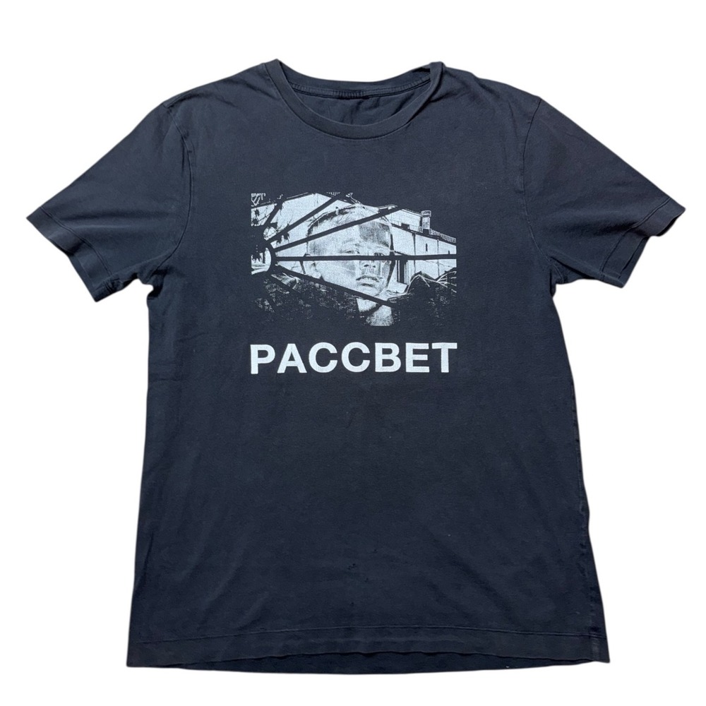 Gosha Rubchinskiy PACCBET - Dawn- Mens Black Graphic T Shirt Sz‎ Medium